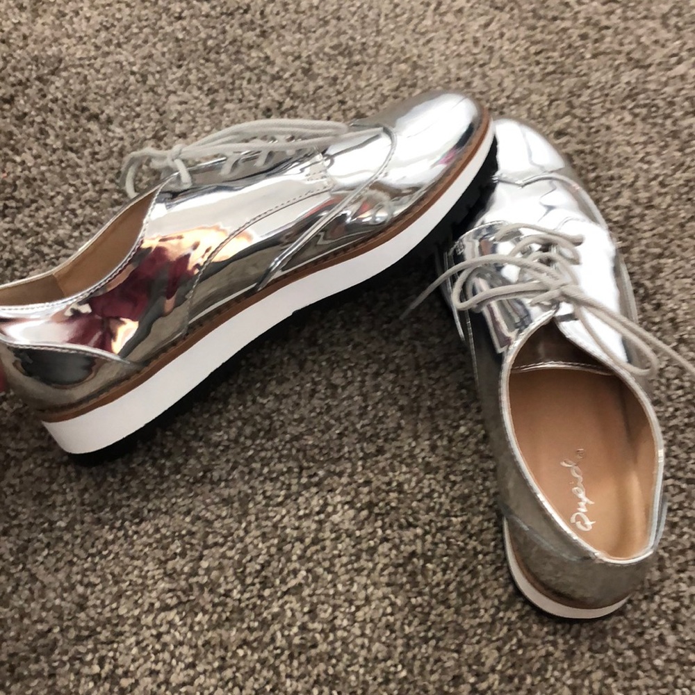 ✨✨Qupid Metallic Platform Shoes✨✨